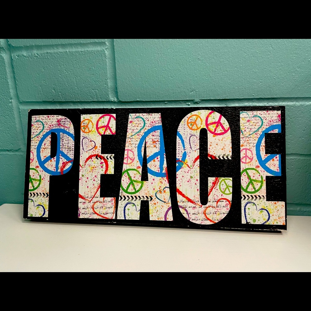 Peace Wall Hanging Sign